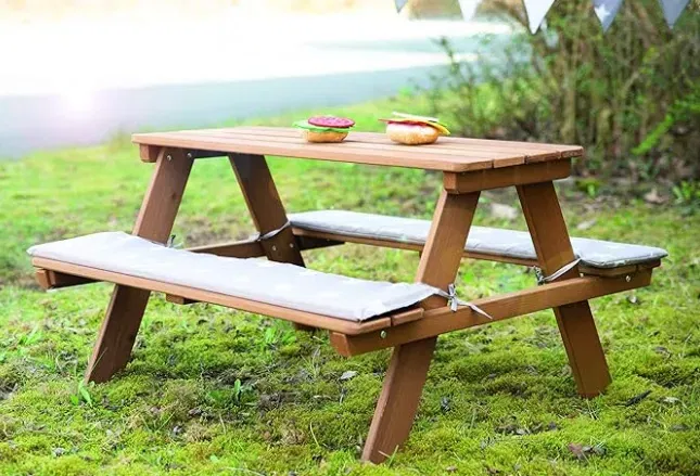 roba Kinder Outdoor+ Sitzgruppe – aus wetterfestem Massivholz