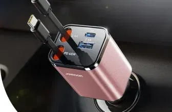 JOYROOM 84W Einziehbares Zigarettenanzünder USB C (84W) für 5,99 € inkl. Prime-Versand (statt 11,99 €)