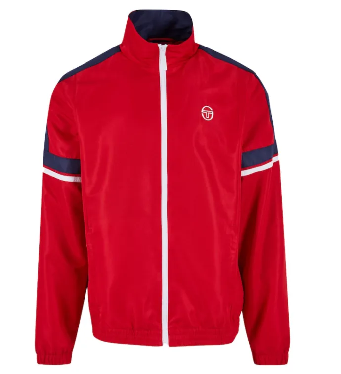 Schnäppchen, Deals und Rabattcodes des Tages: Sergio Tacchini Cryo Herren Trainingsanzug in Blau und Rot