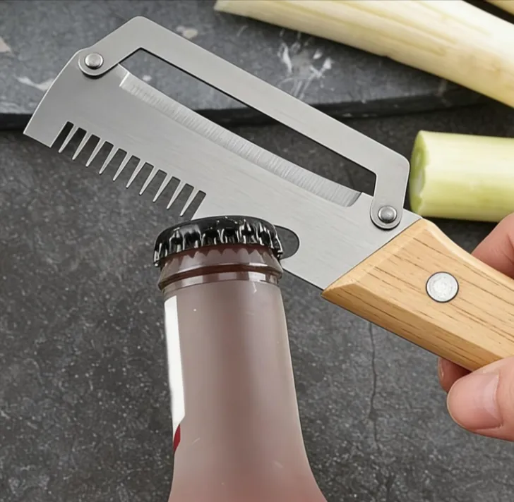 Schnäppchen, Deals und Rabattcodes des Tages - 3 Stück Neues Upgrade Sparschäler 2-in-1 Kartoffelschäler mit Flaschenöffner Edelstahl Gemüseschäler