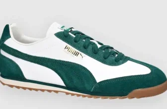 Puma Arizona Retro Sneakers in White/Dark Myrtle