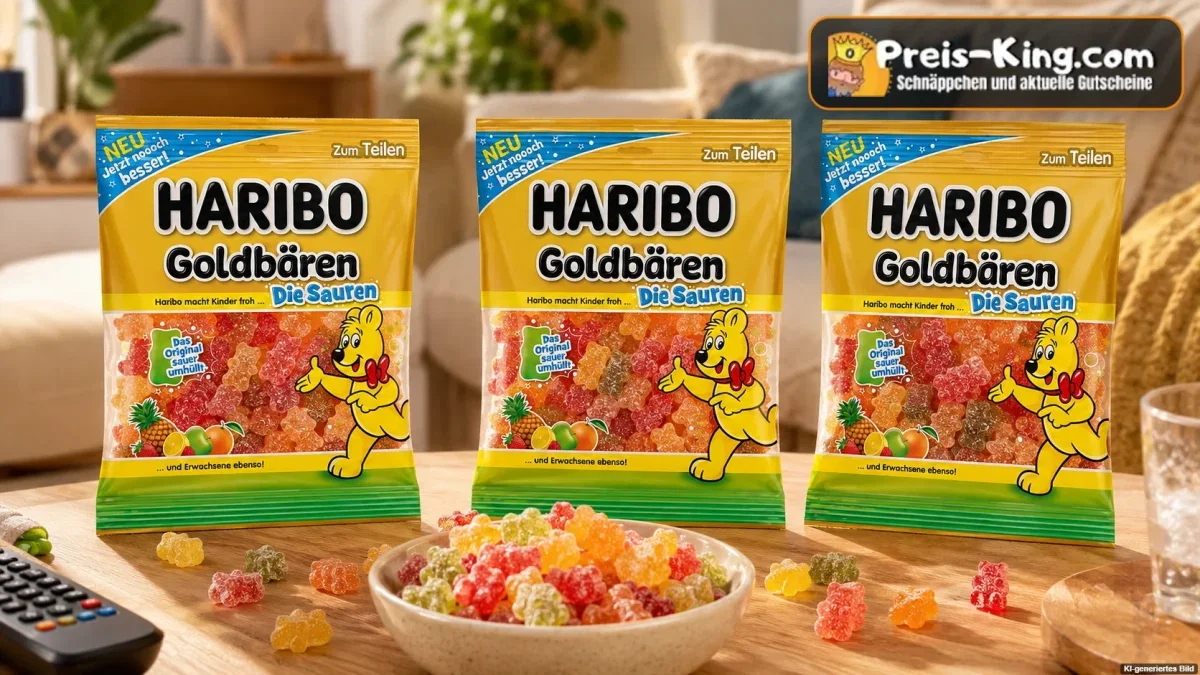 3x Haribo Fruchtgummi Goldbären Die Sauren (175g)