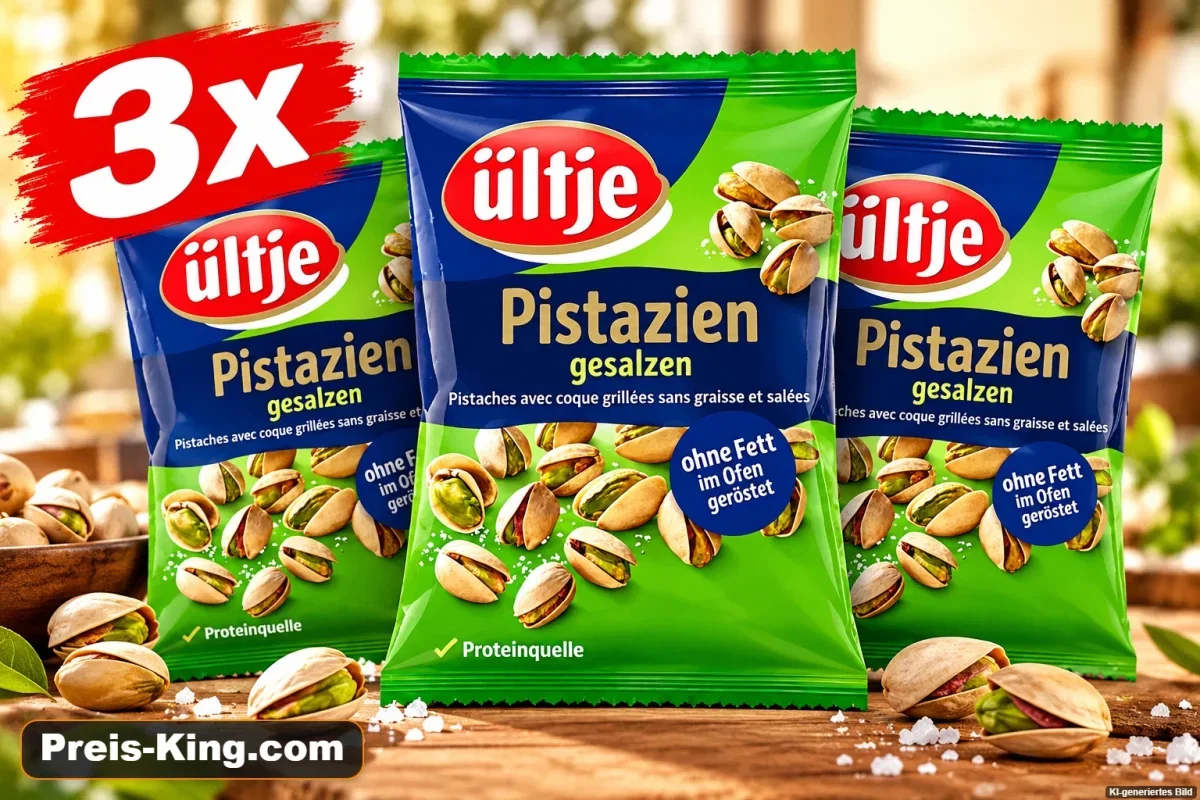 3x Ültje Pistazien Gesalzen mit Schale (150g)
