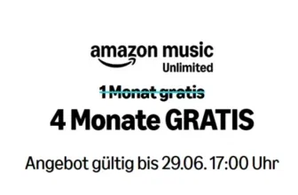 4 Monate Amazon Music Unlimited gratis testen