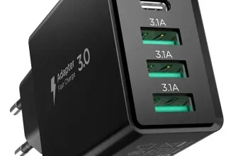 50W 5-Port USB C Ladegerät Block Adapter