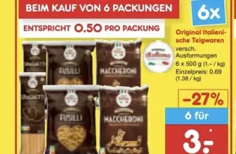 Nudeln bei Netto
