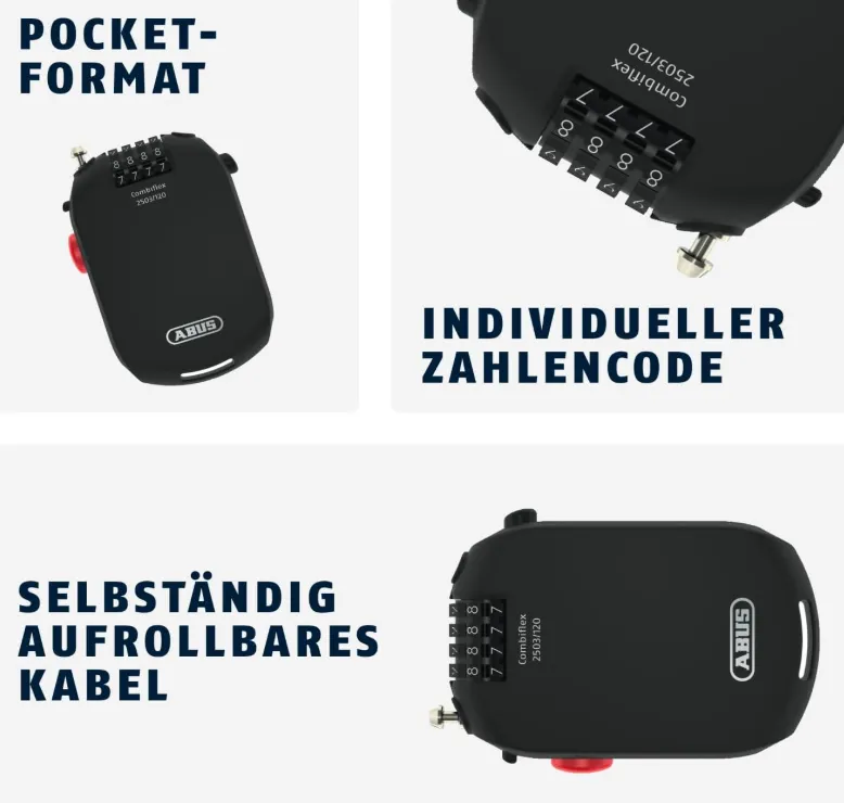 ABUS Combiflex Spezialschloss mit Zahlencode Schwarz
