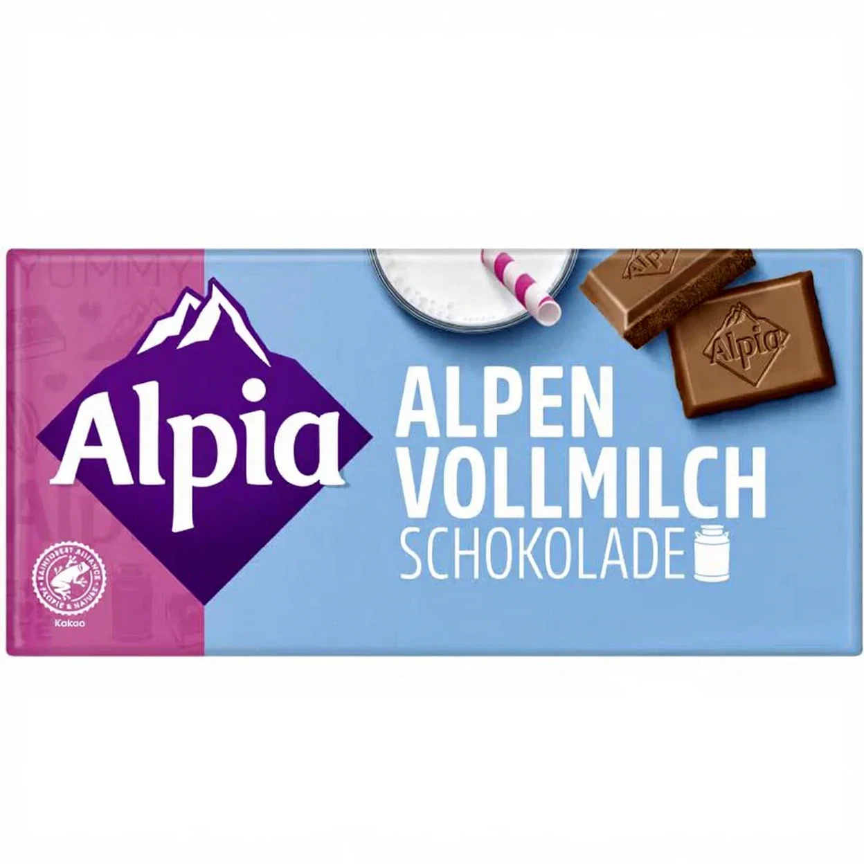 3x Alpia Schokolade Alpen-Vollmilch (100g)