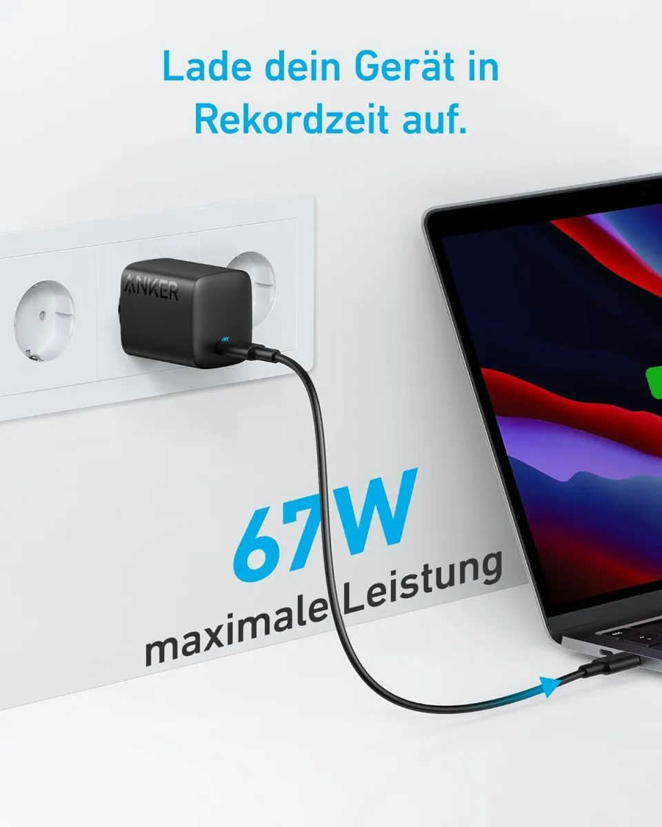 Anker 67W USB C Ladegerät