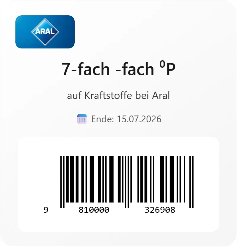 Aral 7 fach EAN 9810000326908