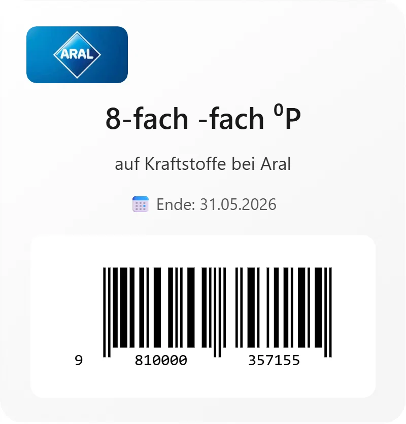 Aral 8 fach EAN 9810000357155