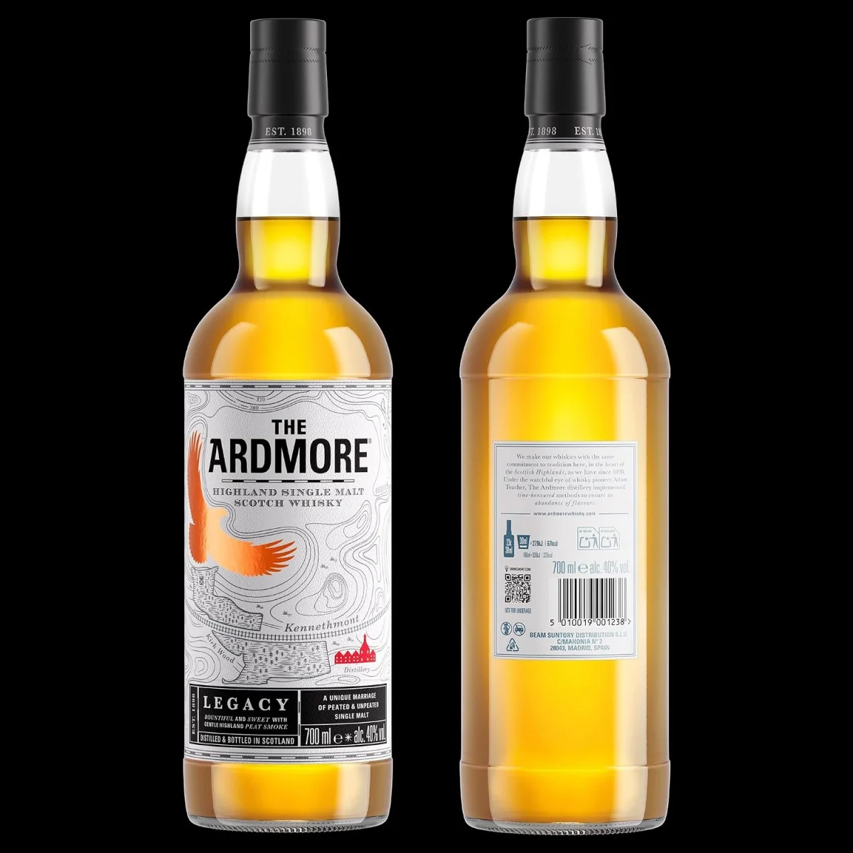 The Ardmore Legacy Highland Single Malt Scotch Whisky (40 % Vol., 700ml)