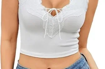 Avidlove Damen Slim Fit Basic Crop Top