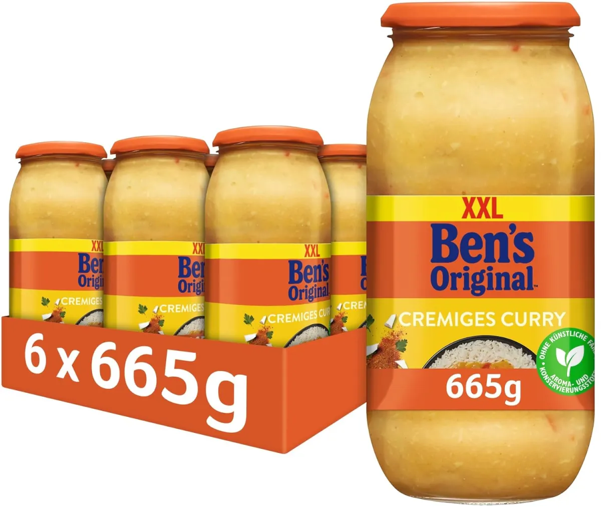 BENS ORIGINAL Sauce Cremiges Curry 6er Pack Schnäppchen, Deals und Rabattcodes des Tages - BENS ORIGINAL Sauce Cremiges Curry 6er Pack