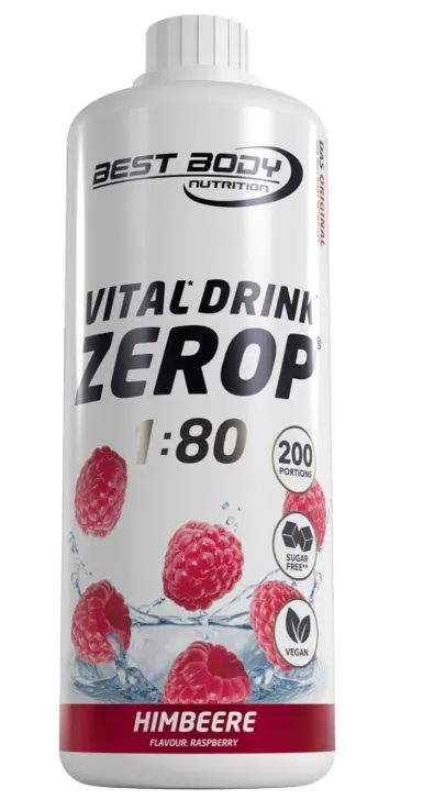 Best Body Nutrition Vital Drink ZEROP® – Himbeere 1000 ml