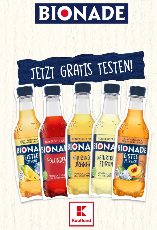 Bionade gratis testen (Nur bei Kaufland)