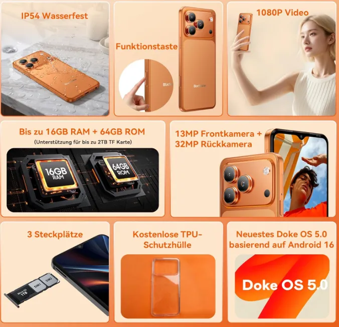 Schnäppchen, Deals und Rabattcodes des Tages - Blackview Wave 7C Smartphone ohne Vertrag