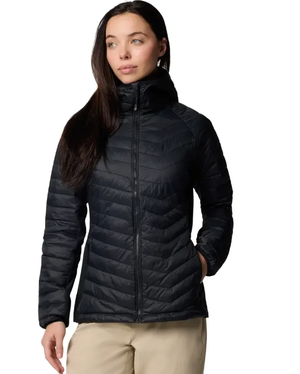 Columbia Damen Steppjacke Powder Pass Ii Hybrid Hooded J 2126122-010 (Gr. M bis XL)