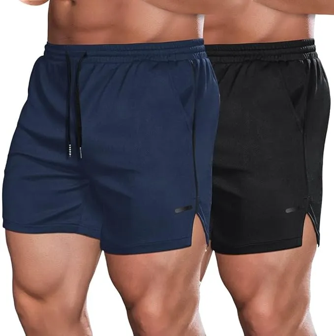 COOFANDY Herren Sport Shorts 2er Pack (11 Farben, Gr. S bis XXL)