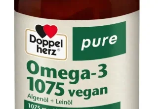 Doppelherz pure Omega-3 1075 vegan (80 Kapseln) - Nahrungsergänzungsmittel