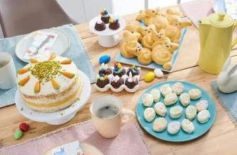 Ein Bild von Backideen mit Kuchen und Backutensilien