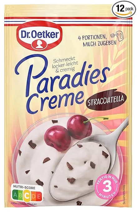 Dr.Oetker Paradies Creme Stracciatella 12er Pack