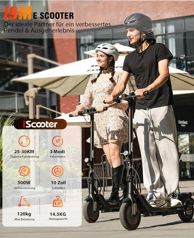 E Scooter mit Strassenzulassung Max 30 km Reichweite ABE Elektroroller Schnäppchen, Deals und Rabattcodes des Tages - E-Scooter mit Straßenzulassung und bis zu 30 km Reichweite