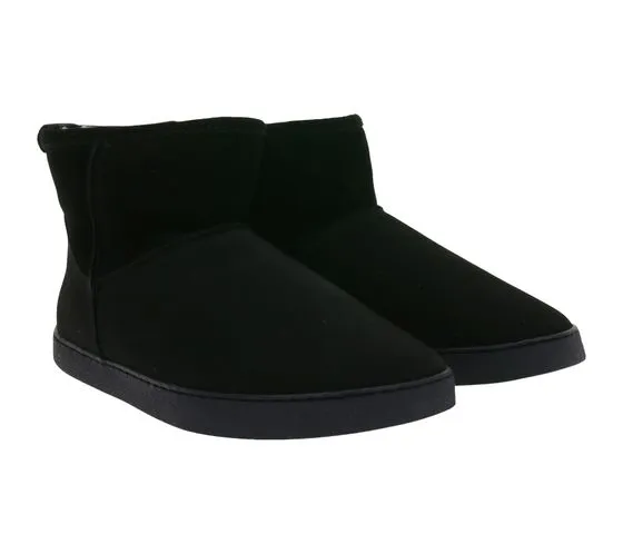 GROUNDIES Barfußschuhe Cozy Boot Low GND-120236-01 (Gr. 36 bis 42 Echtleder Stiefelette Schwarz)