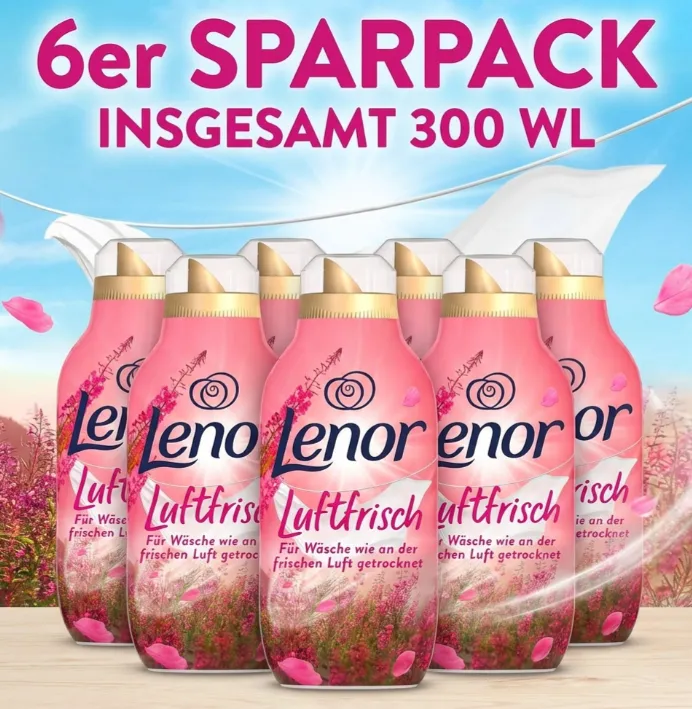 6ER Pack Lenor Luftfrisch Weichspüler Wildblumenfeld (6*700ml)