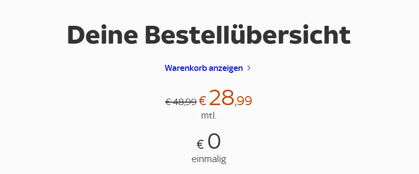 Schnäppchen, Deals und Rabattcodes des Tages - Bild zeigt Anleitung zur Auswahl des Sky-Wunschprogramms