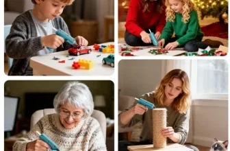 Kabellose Mini-Heißklebepistole mit Klebesticks