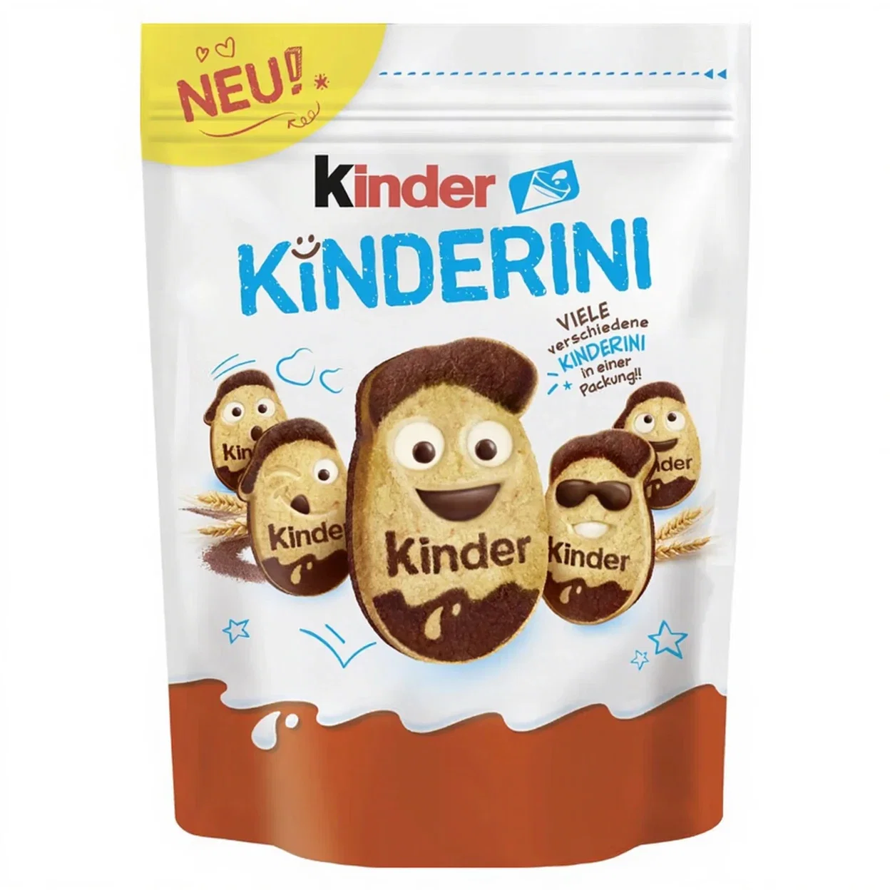 3x Kinder Kinderini Kekse (250g)