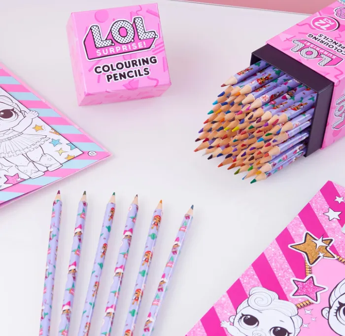 Fehler? 🚨L.O.L. Surprise! Buntstifte Set für Mädchen (72 Stück)