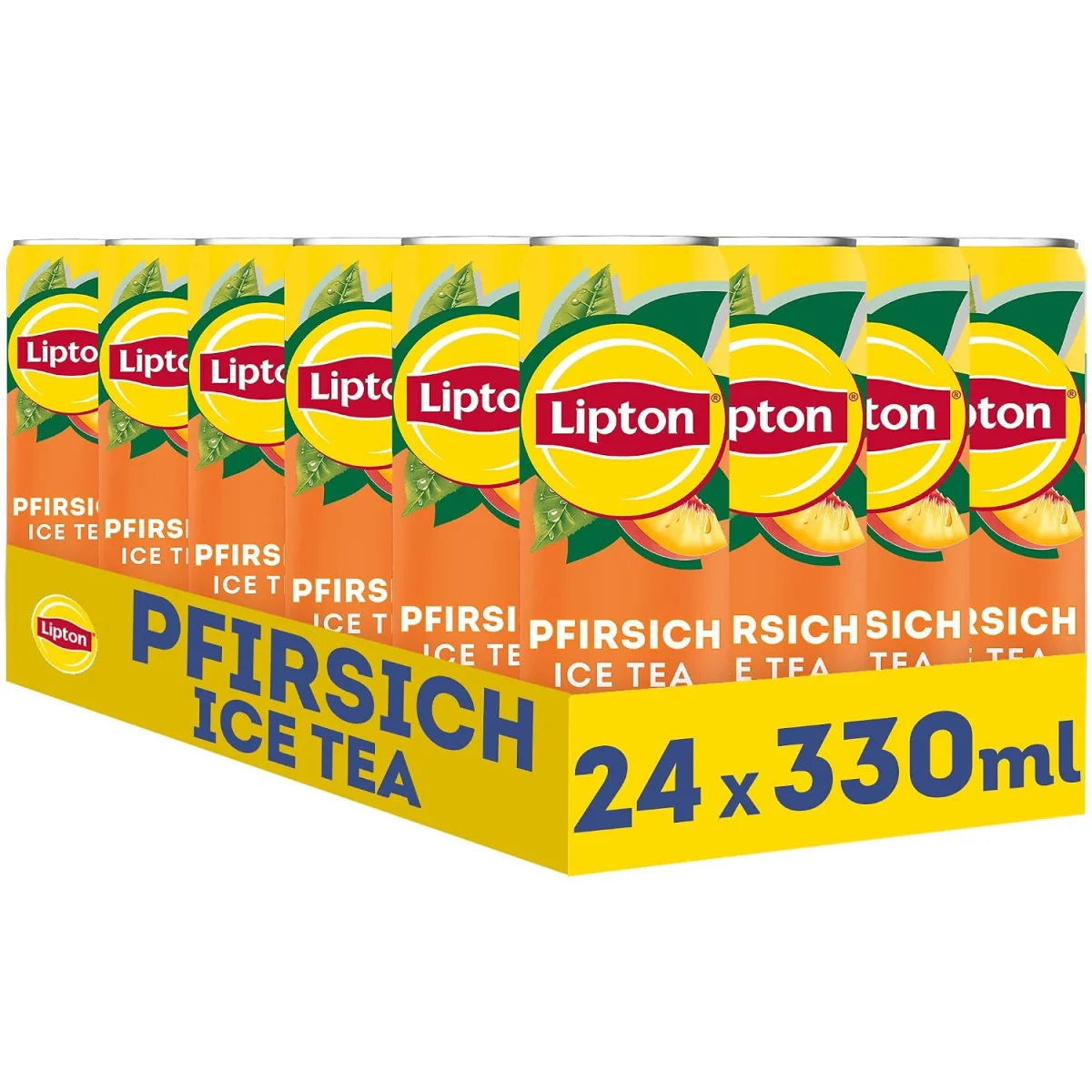 LIPTON ICE TEA Peach, Eistee mit Pfirsich Geschmack 24er Pack (24 x 0,33l )