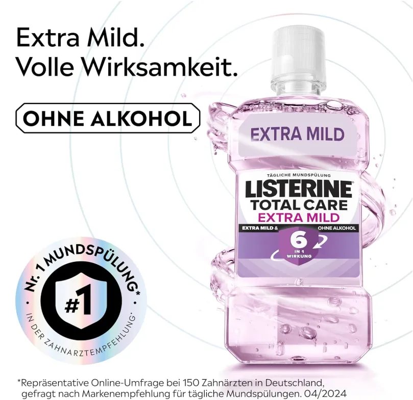 LISTERINE Total Care Extra Mild Mundspuelung ohne Alkohol 25 04 2026 07 49