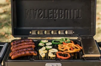 Masterbuilt Tragbarer Holzkohlegrill mit Klappbarem Unterwagen