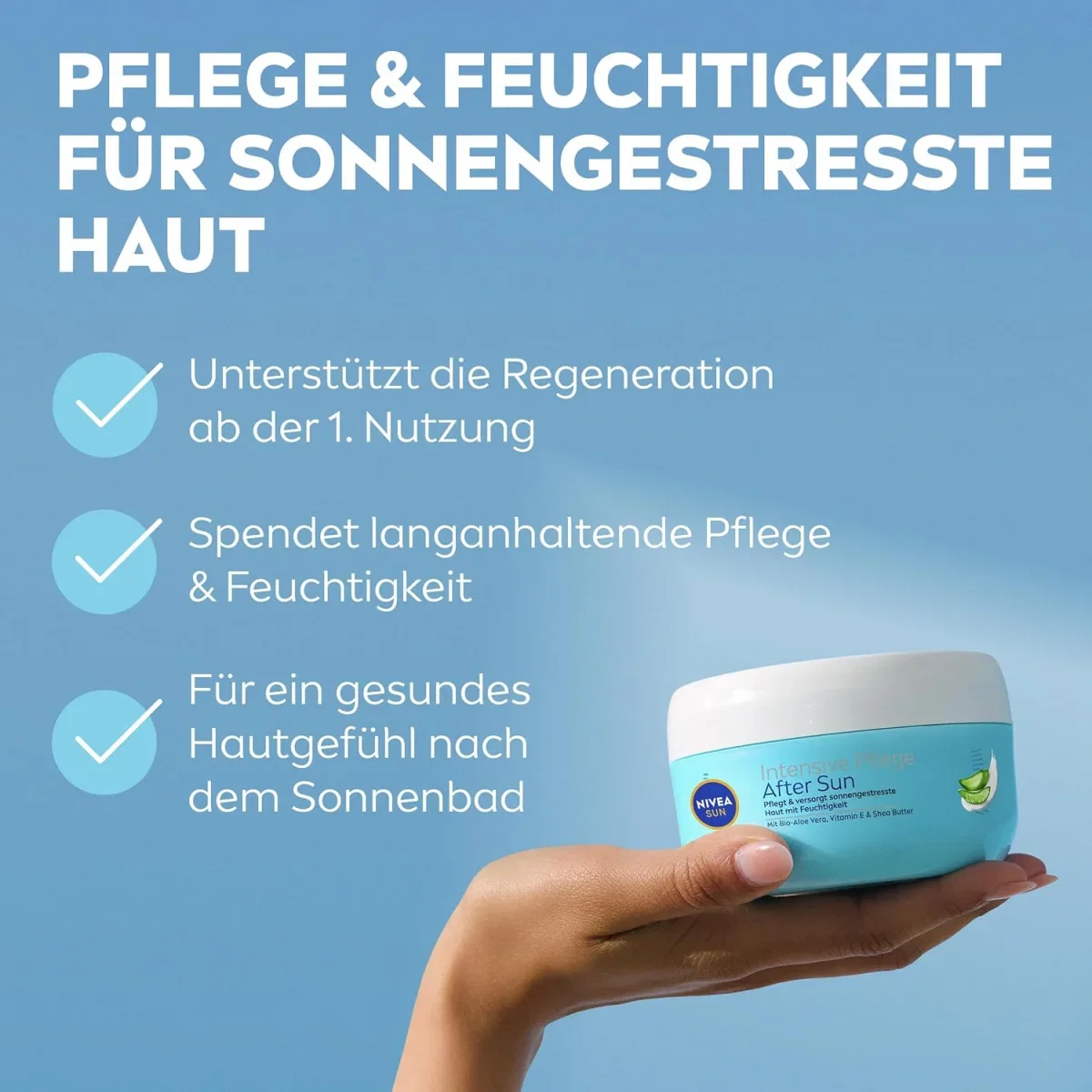 4x NIVEA SUN Intensive Pflege After Sun (300ml)