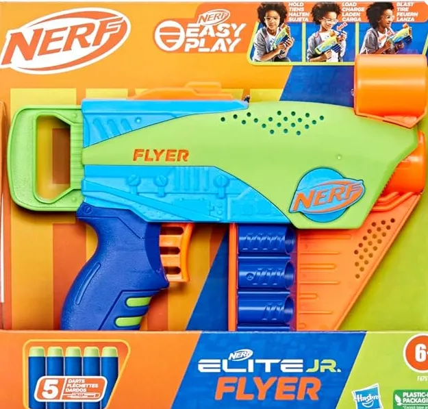 Schnäppchen, Deals und Rabattcodes des Tages - Nerf Elite Jr. Flyer Easy Play Schaumstoff Blaster