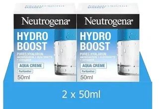 Neutrogena Hydro Boost Aqua Creme 2er Pack (2x50ml) - Feuchtigkeitsspendende Gesichtscreme