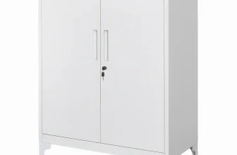 SONGMICS Aufbewahrungsschrank Weiß