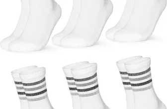 Occulto Damen Retro Tennissocken 80% Baumwolle 6er Pack