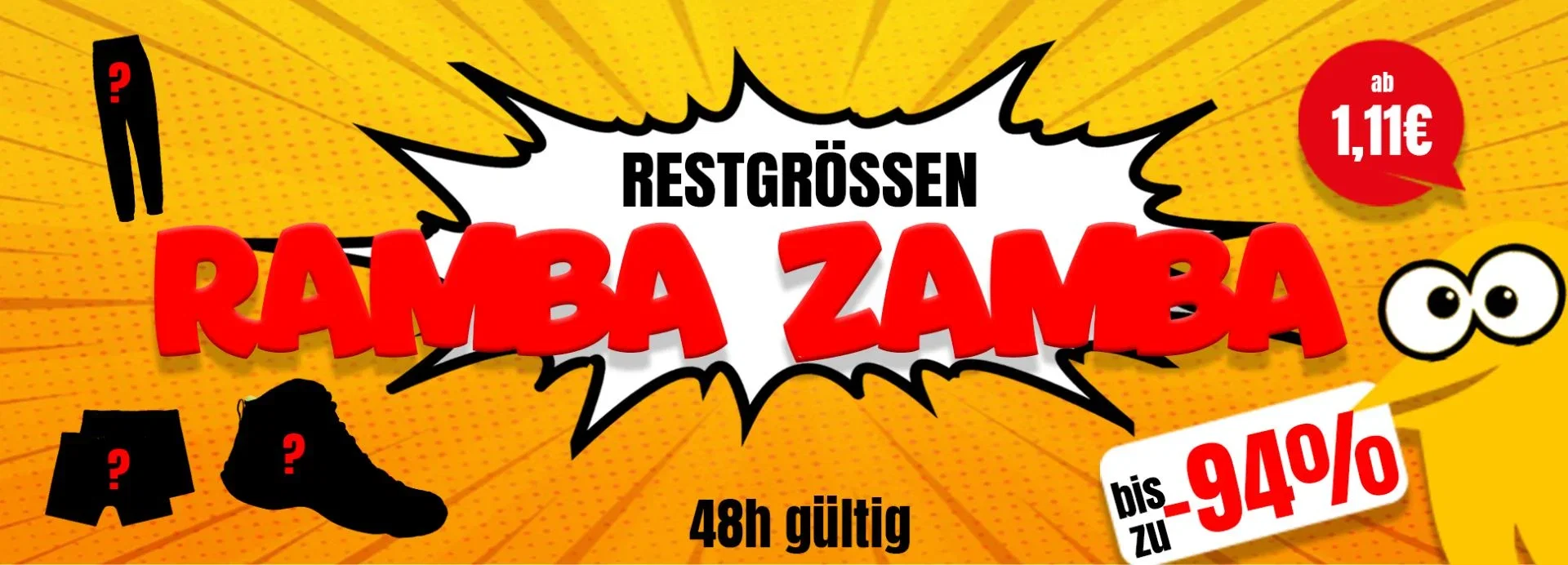 PickSport RambaZamba Restgrößen Sale bis zu 94 % Rabatt – Teile ab 1,11 € zzgl. Versand