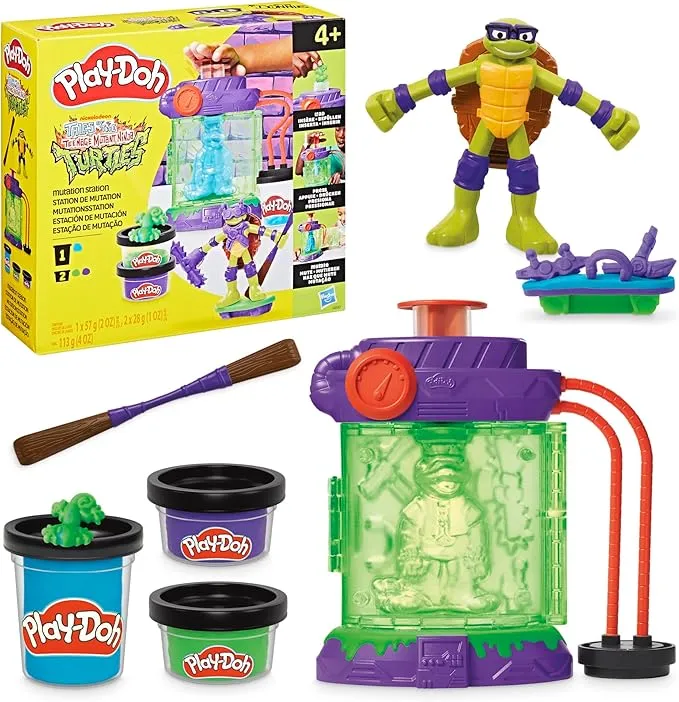 Play Doh Teenage Mutant Ninja Turtles Mutationsstation Spielset Bastel Set fuer Maedchen und Jungen ab 4 Jahren zum Formen und kreativen Spielen mit 3 Dosen Knete Schnäppchen, Deals und Rabattcodes des Tages: Play-Doh Teenage Mutant Ninja Turtles Mutationsstation Spielset