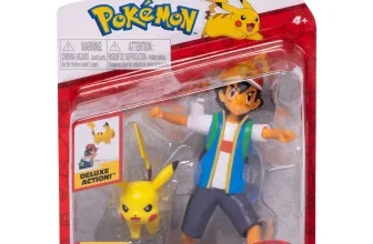 Pokémon PKW2473 Battle Feature Figur Ash & Pikachu