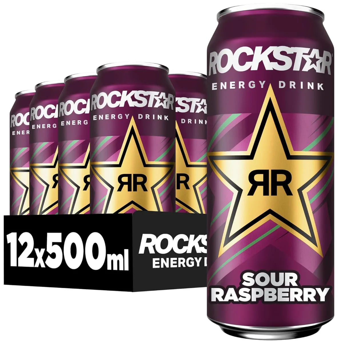 Rockstar Energy Drink Sour Raspberry 12er Pack