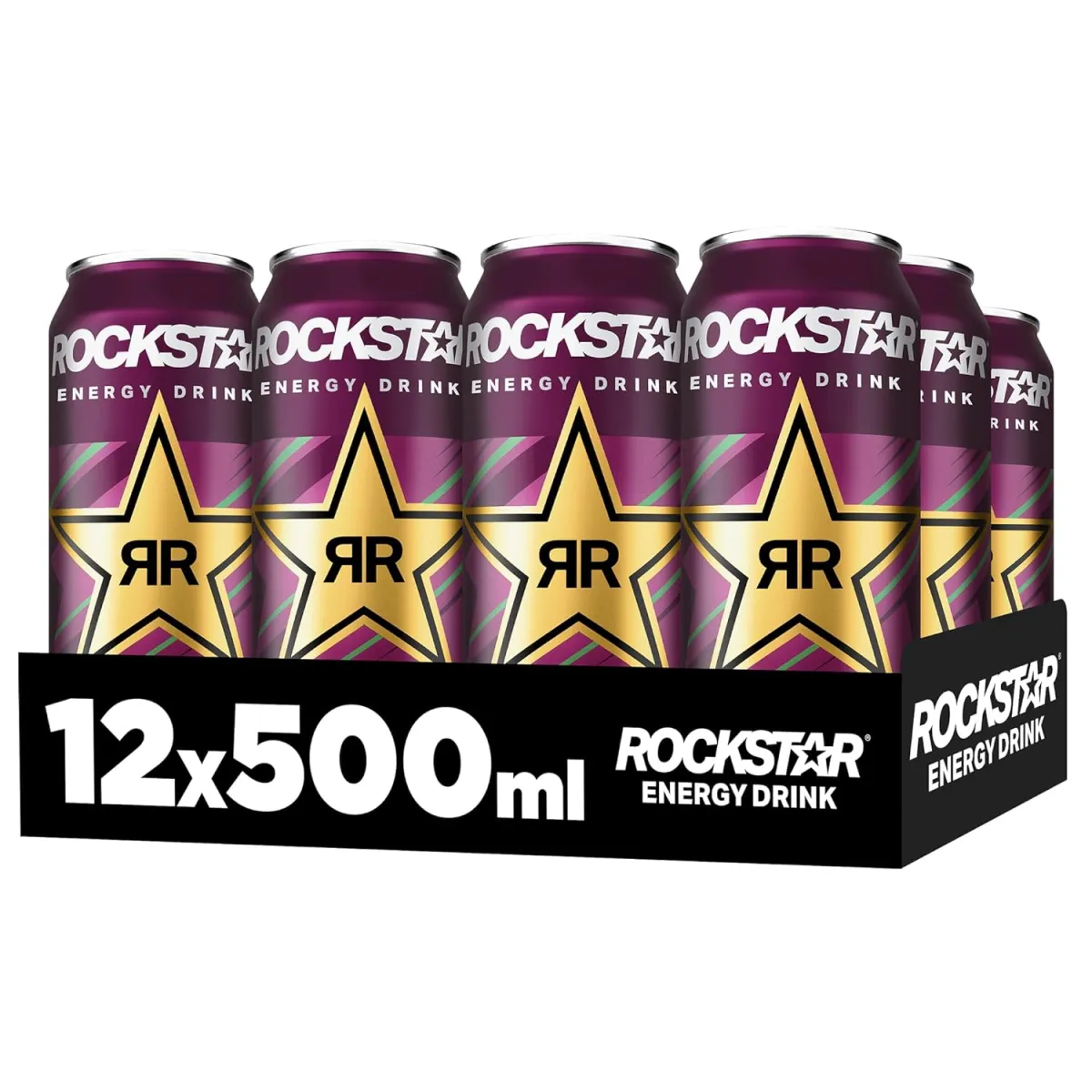 Rockstar Energy Drink Sour Raspberry 12er Pack (12 x 500ml)