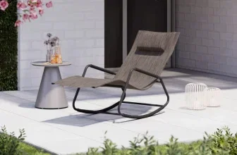 Ambia Garden Schaukelliege in Anthrazit-Textilene