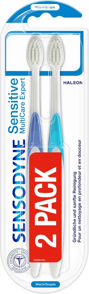 Sensodyne Sensitive MultiCare Expert Zahnbuerste 2 Stueck Schnäppchen, Deals und Rabattcodes des Tages - Sensodyne Sensitive MultiCare Expert Zahnbürste 2 Stück