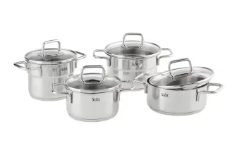 Silit Kochtopfset Silit Extra Cook Mini Edelstahlfarben 4-teilig