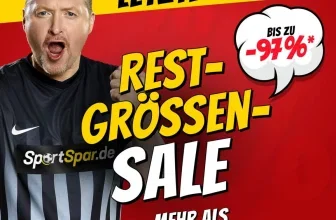 SportSpar Restgrößen Sale mit bis zu 97% Rabatt